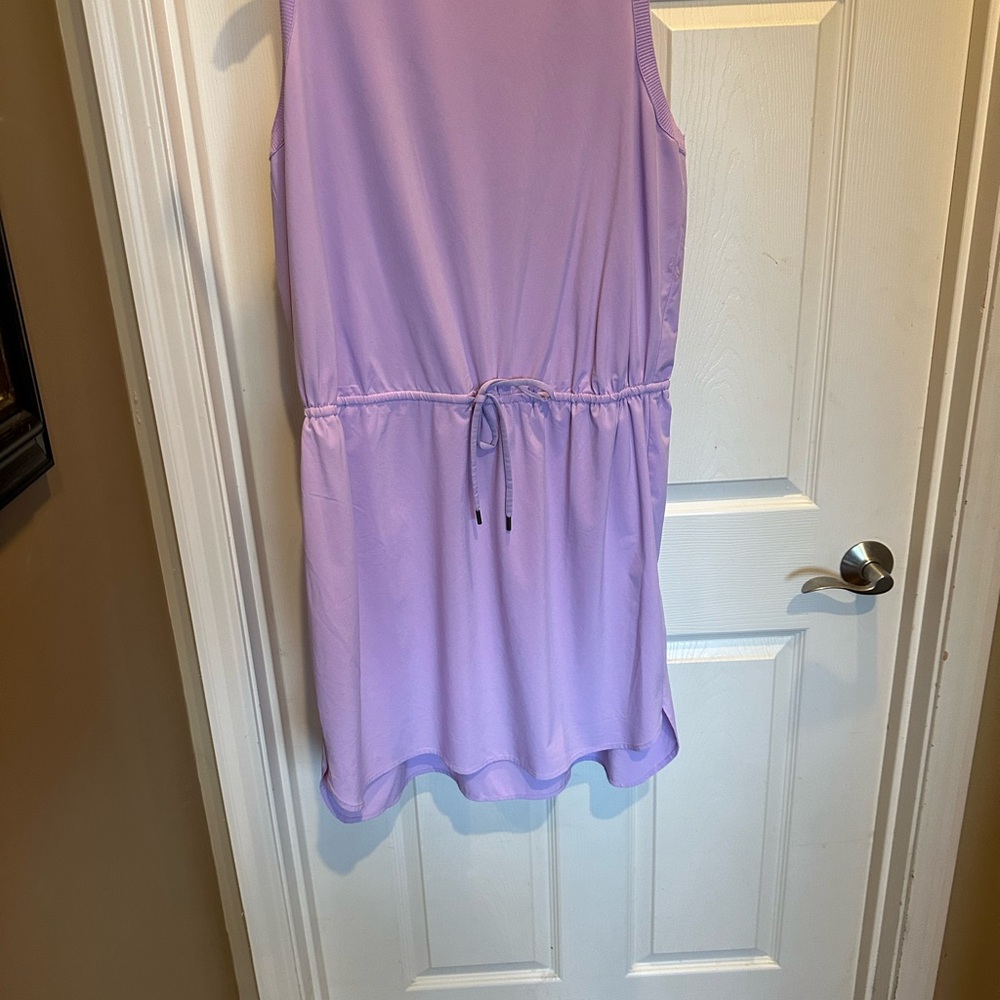 Athleta Drawstring Lavendar Dress Size XL